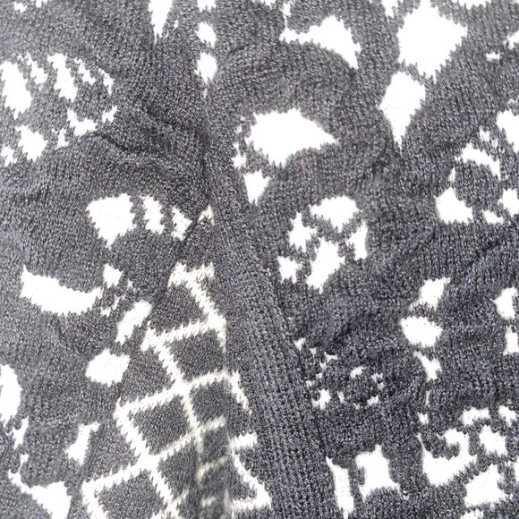 Anthropologie Moth Jacket Women XS Black Jacquard Asymmetrical Moto Zip Lace - Picture 4 of 8